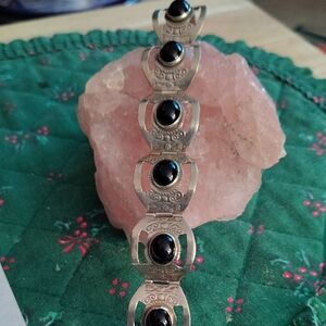 Sterling Silver bracelet and Black Onyx